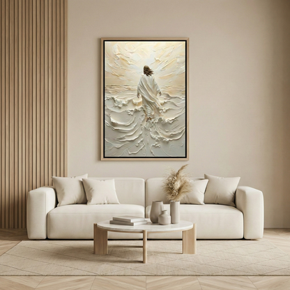 Jesus Walking On Water I - Framed Canvas