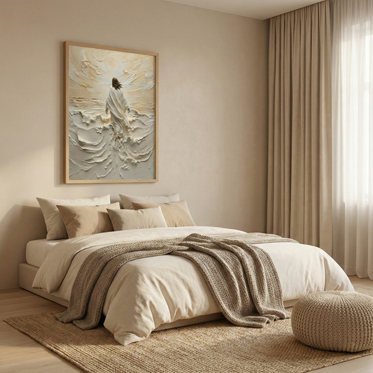 Jesus Walking On Water I - Framed Canvas