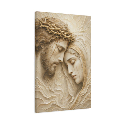 Mother Of Sorrows | Ivory Relief - Canvas