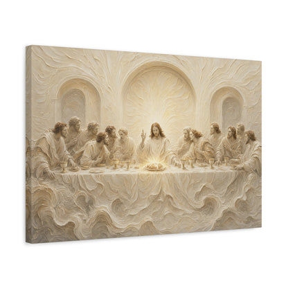 The Lord's Supper | Ivory Relief - Canvas