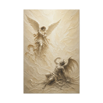 Michael Victorious III | Ivory Relief - Canvas