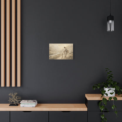 Through The Valley | Ivory Relief - Canvas