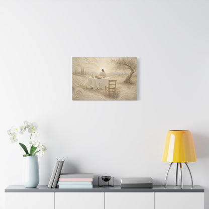 He Is Waiting | Ivory Relief - Canvas