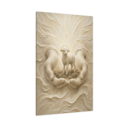 Held in His Hands | Ivory Relief - Canvas