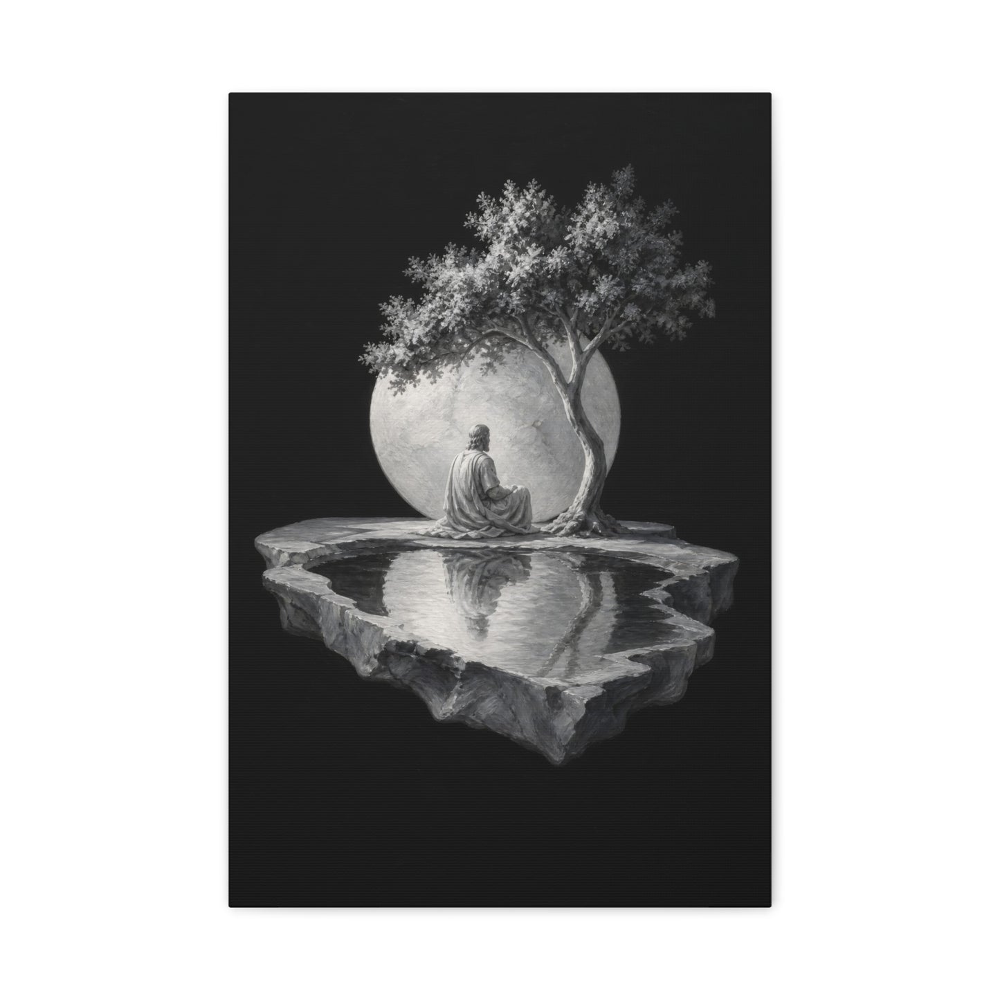 Jesus Under the Quiet Sun | Stone Vigil - Canvas