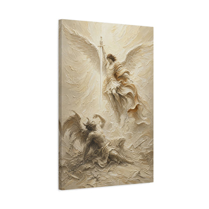 Michael Victorious | Cream Impasto - Canvas