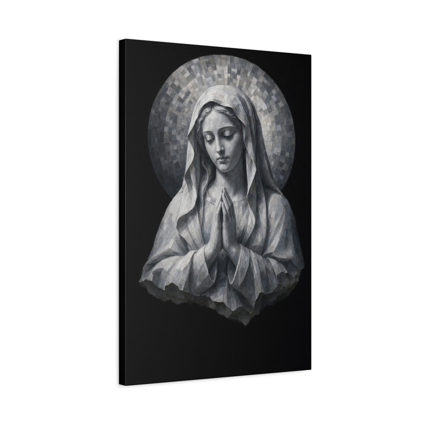 Madonna of Quiet Grace | Stone Vigil - Canvas
