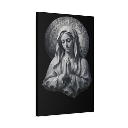 Madonna of Quiet Grace | Stone Vigil - Canvas