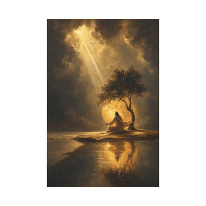 Jesus Under the Quiet Sun | Storm Light - Canvas