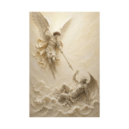 Michael Victorious II | Ivory Relief - Canvas