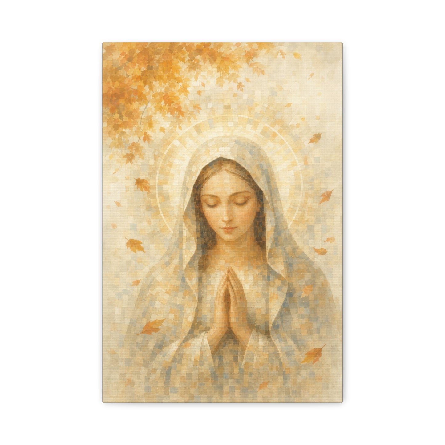 Madonna of Quiet Grace | Autumn Drift - Canvas