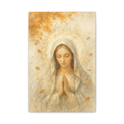 Madonna of Quiet Grace | Autumn Drift - Canvas