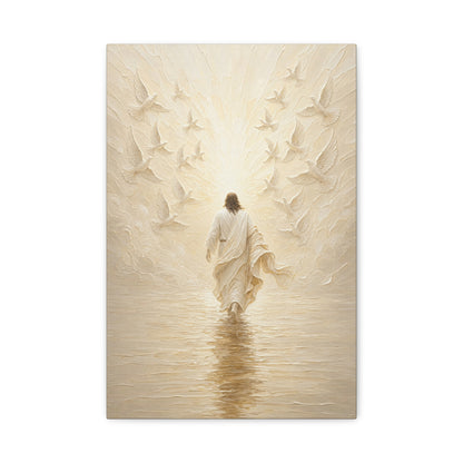 The Golden Crossing | Ivory Relief - Canvas