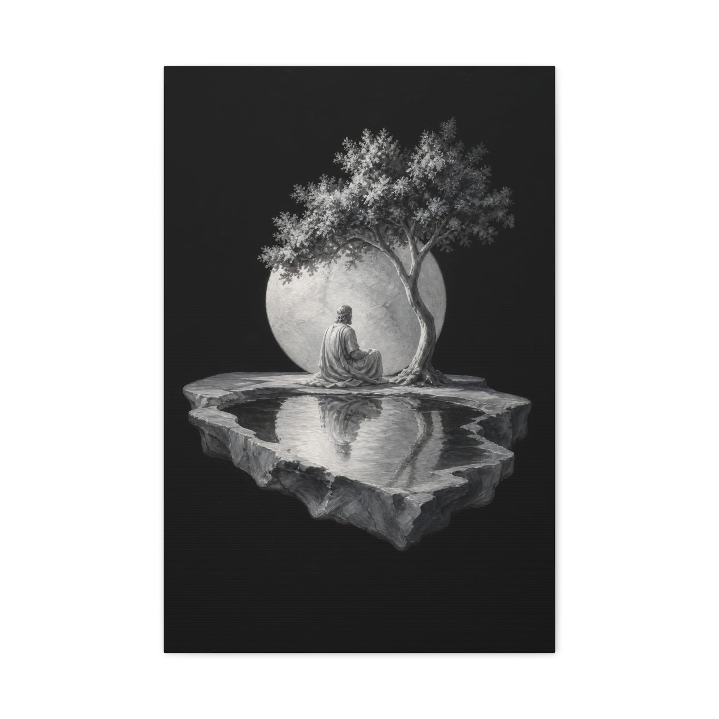Jesus Under the Quiet Sun | Stone Vigil - Canvas