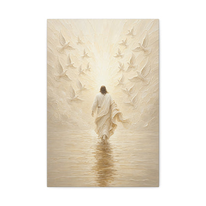 The Golden Crossing | Ivory Relief - Canvas