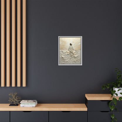 Jesus Walking On Water V - Framed Canvas