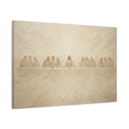 The Veiled Supper | Ivory Relief - Canvas