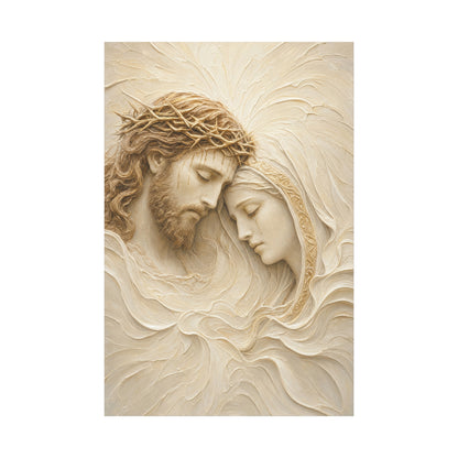 Mother Of Sorrows II | Ivory Relief - Canvas