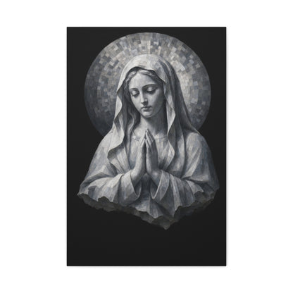 Madonna of Quiet Grace | Stone Vigil - Canvas