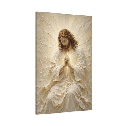 Christ In Prayer | Ivory Relief - Canvas