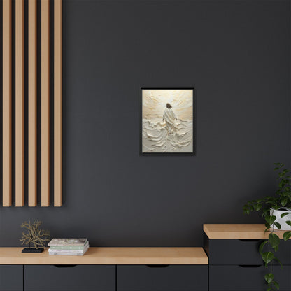 Jesus Walking On Water V - Framed Canvas