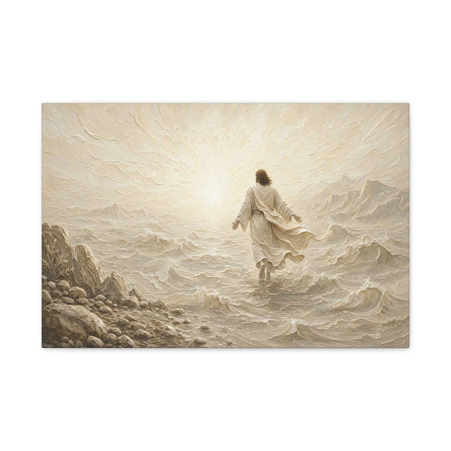 Don't Be Afraid II | Ivory Relief - Canvas
