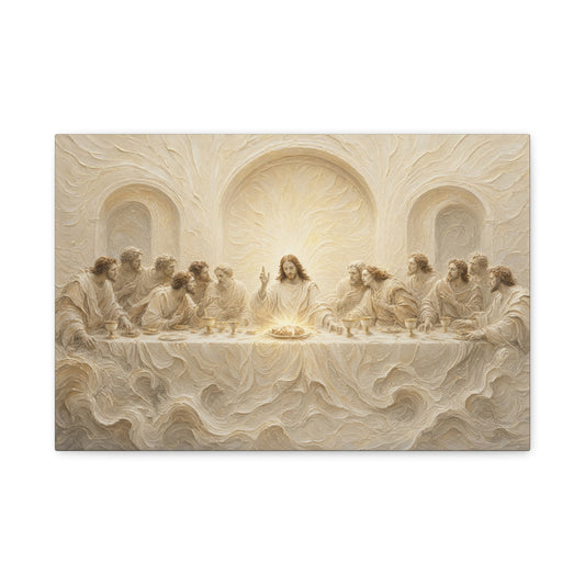 The Lord's Supper | Ivory Relief - Canvas