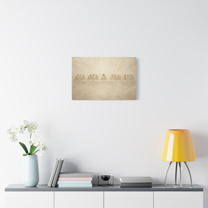 The Veiled Supper | Ivory Relief - Canvas