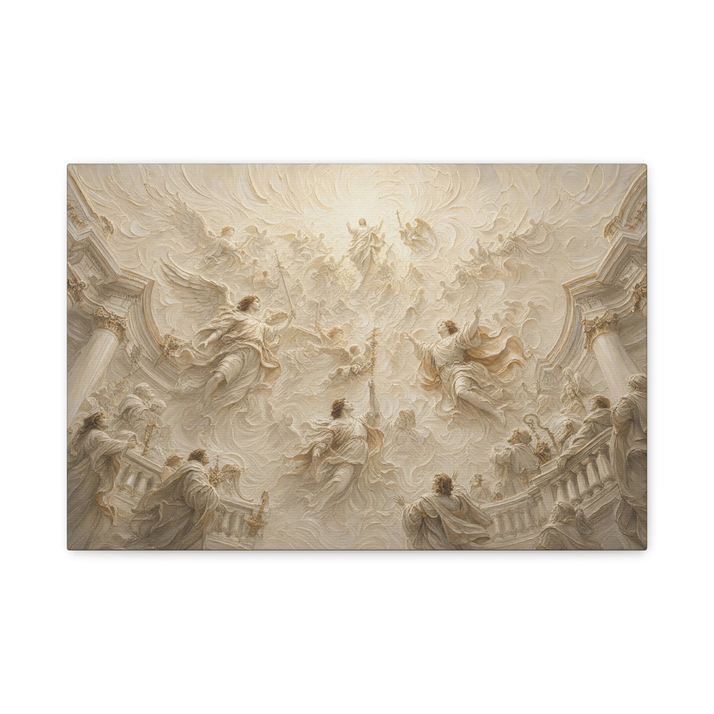 Heaven Opened | Ivory Relief - Canvas