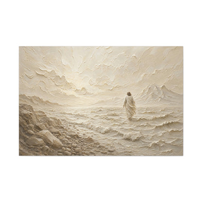 Don't Be Afraid | Ivory Relief - Canvas