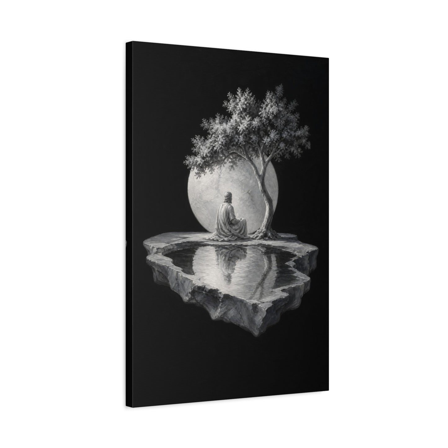 Jesus Under the Quiet Sun | Stone Vigil - Canvas
