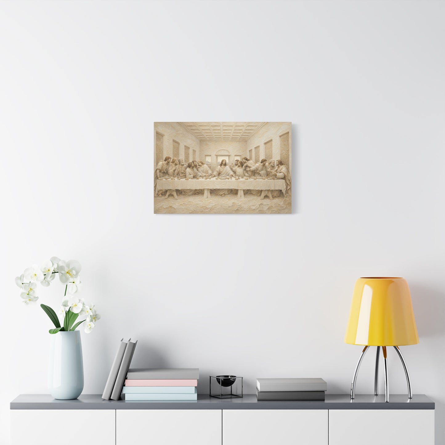 The Last Supper | Ivory Relief - Canvas
