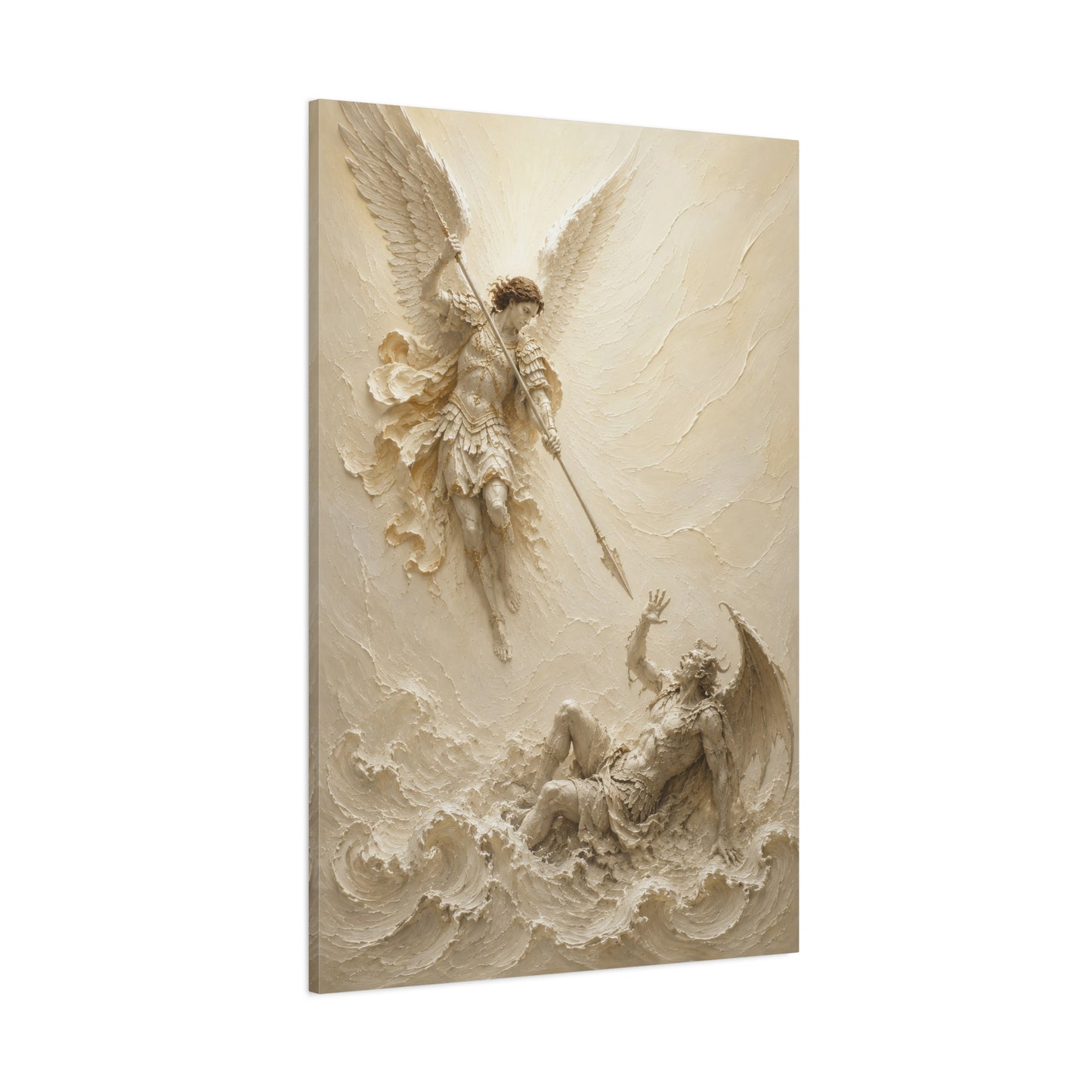 Michael Victorious II | Ivory Relief - Canvas