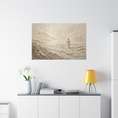 Don't Be Afraid | Ivory Relief - Canvas