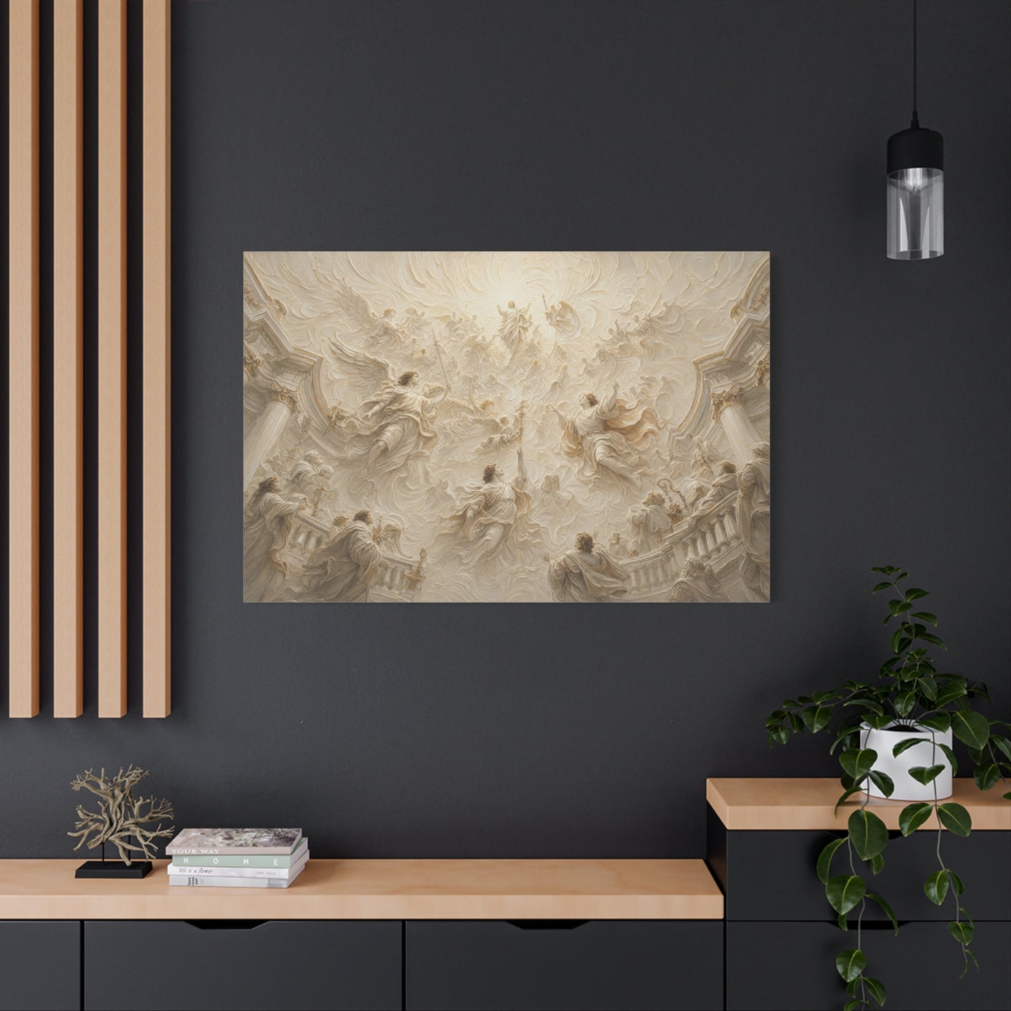 Heaven Opened | Ivory Relief - Canvas