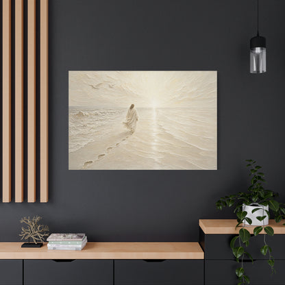 I Will Follow | Ivory Relief - Canvas
