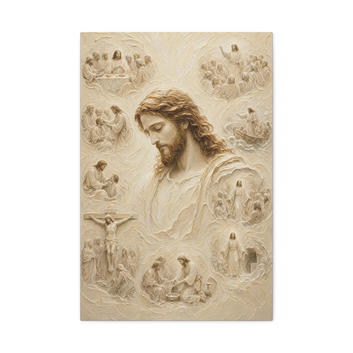 Crowned In Stillness | Ivory Relief