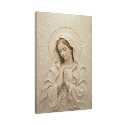 Madonna of Quiet Grace | Ivory Relief
