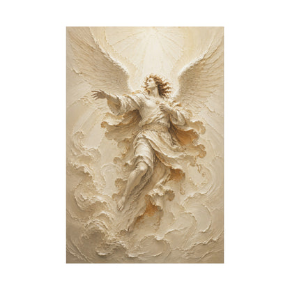 The Storm Herald | Ivory Relief - Canvas