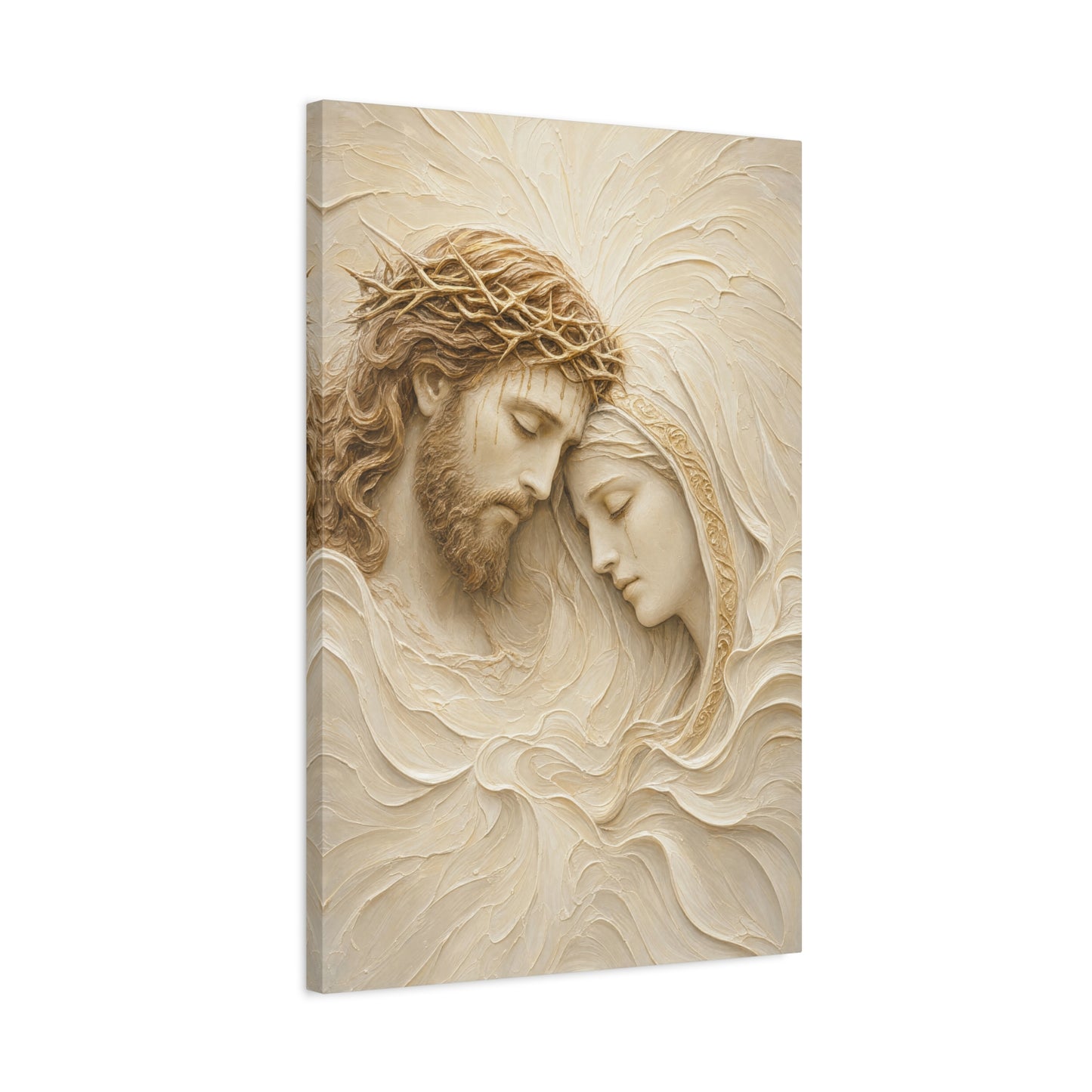 Mother Of Sorrows II | Ivory Relief - Canvas