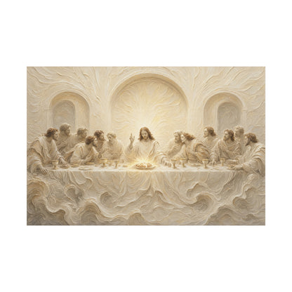 The Lord's Supper | Ivory Relief - Canvas