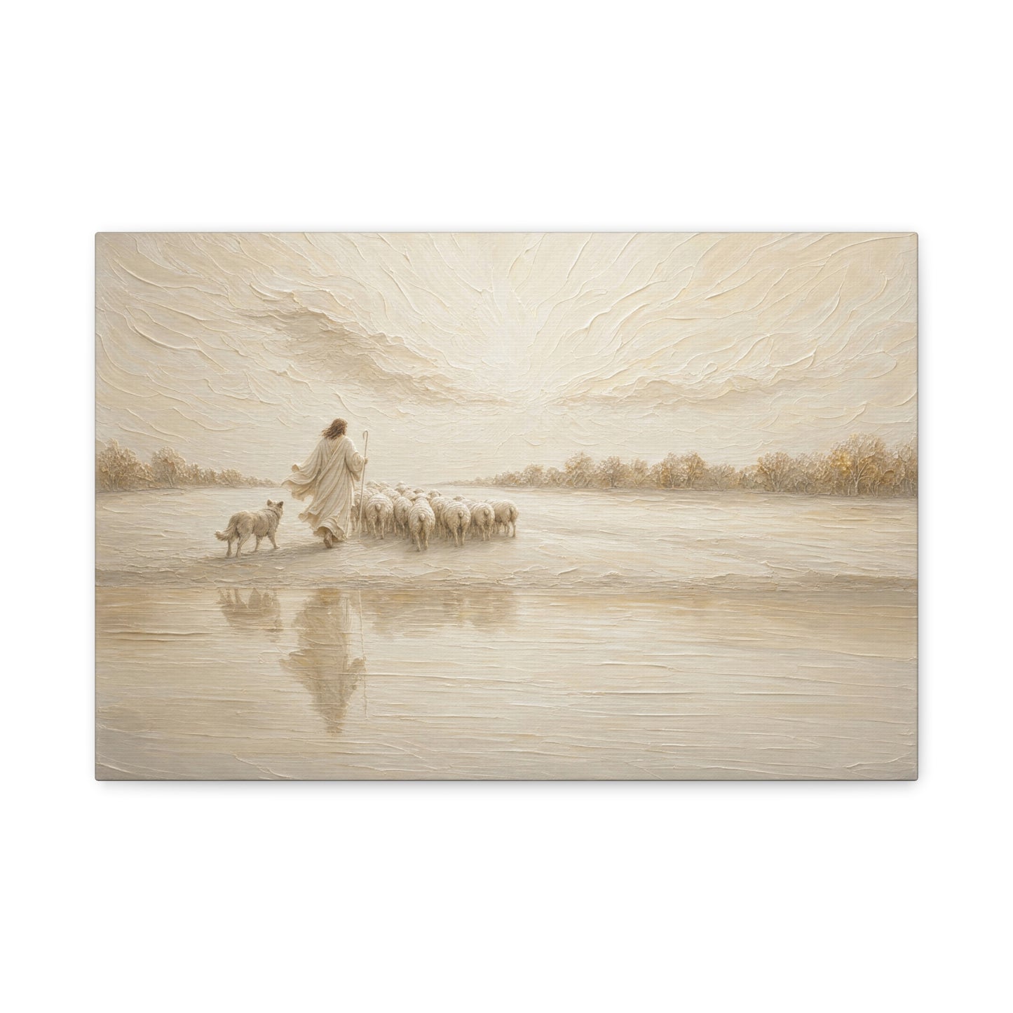 Not One Lost | Ivory Relief - Canvas