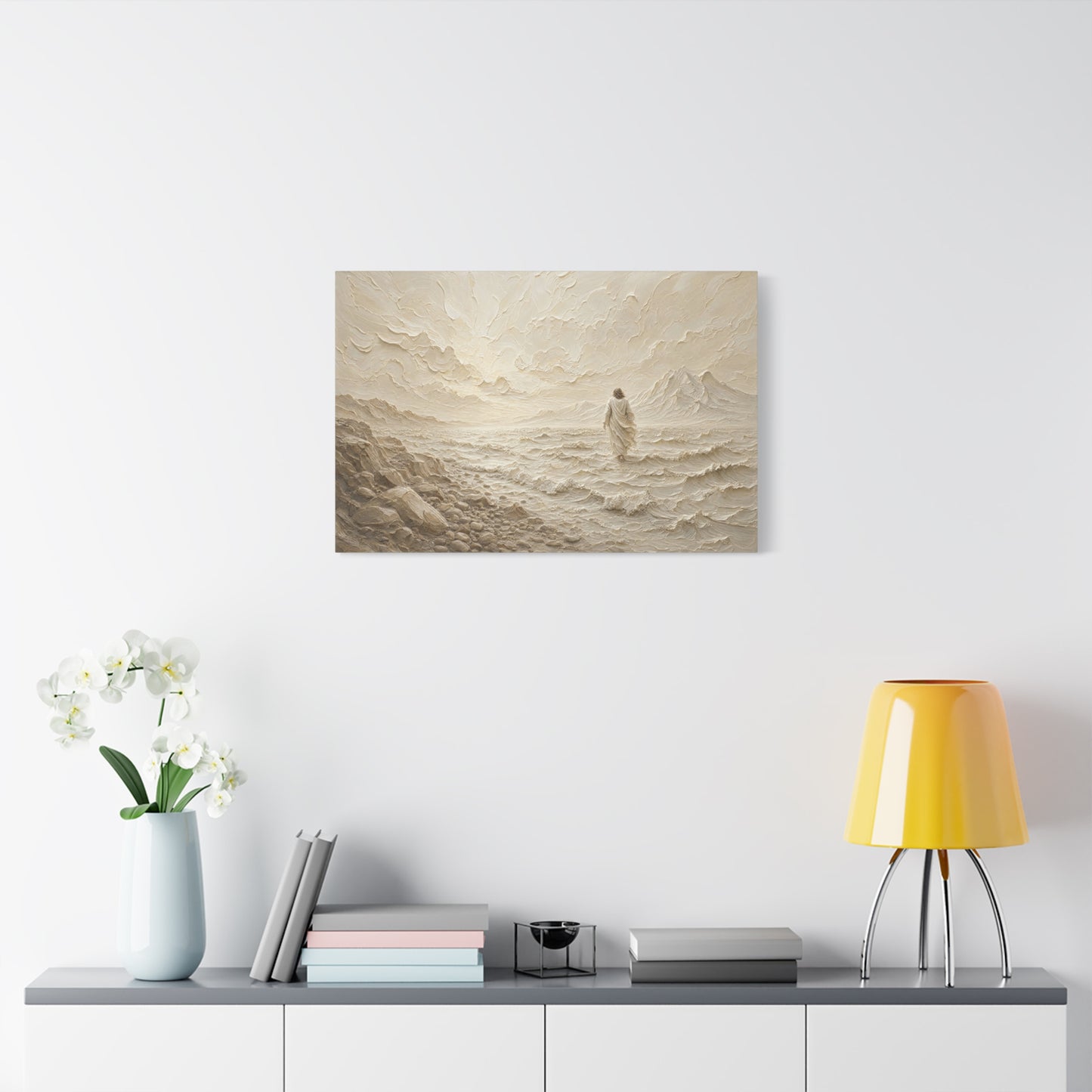 Don't Be Afraid | Ivory Relief - Canvas