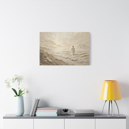 Don't Be Afraid | Ivory Relief - Canvas