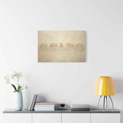 The Veiled Supper | Ivory Relief - Canvas