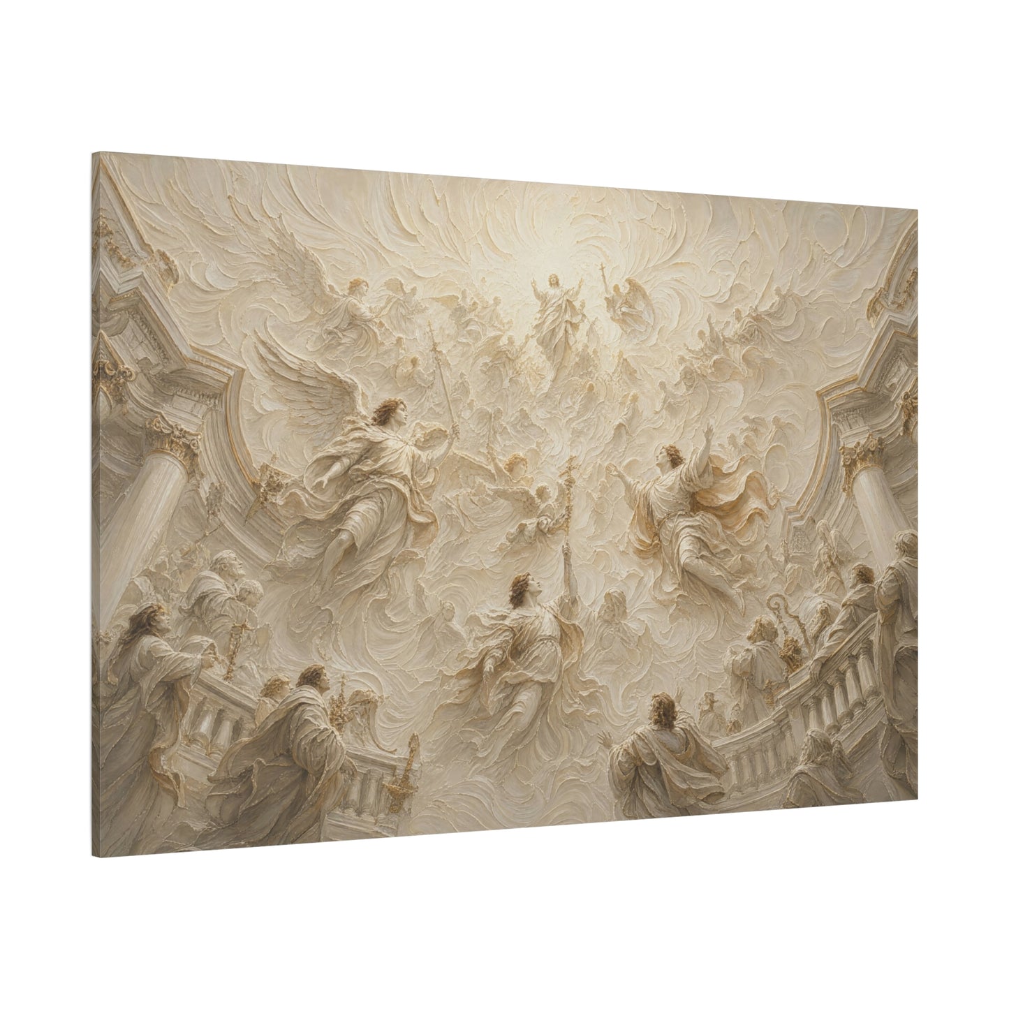 Heaven Opened | Ivory Relief - Canvas