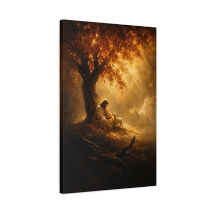 Jesus Beside the Lamb | Renaissance Shadow - Canvas