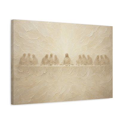 The Veiled Supper | Ivory Relief - Canvas