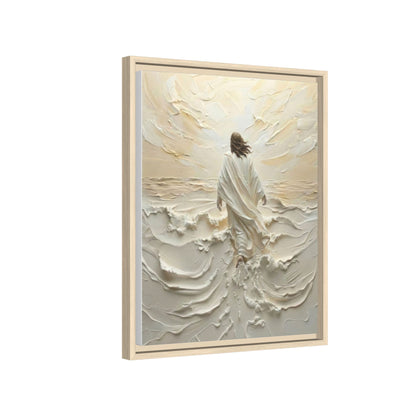 Jesus Walking On Water V - Framed Canvas