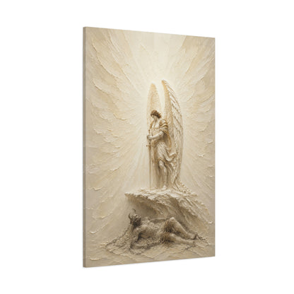 Michael Victorious IV | Ivory Relief - Canvas